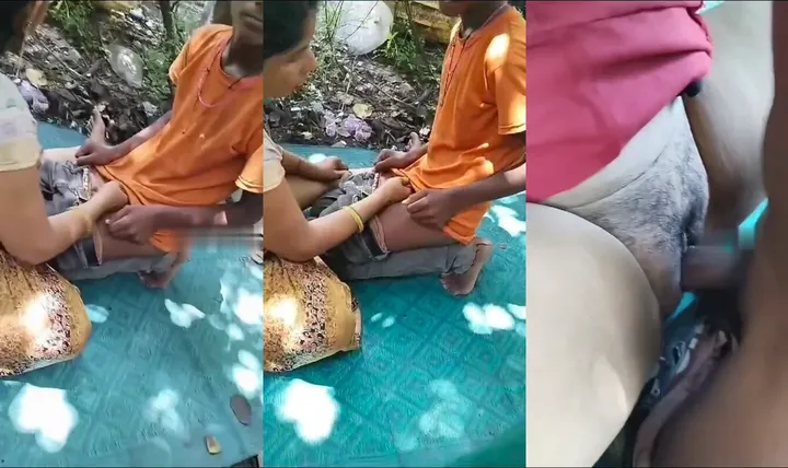 Desi Randi First Time Fucking with Virgin Teen Boy in Jungle