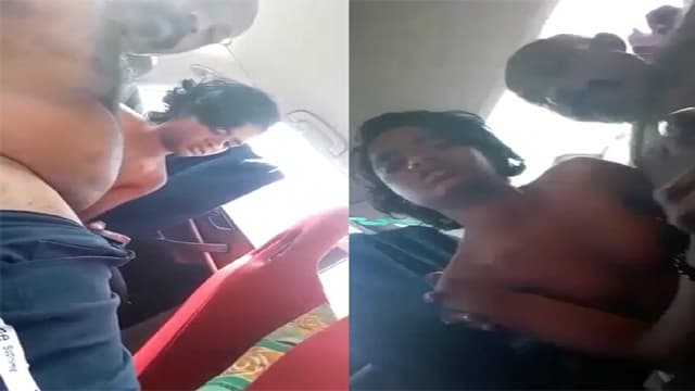 Village Slim Girl With Old Uncle Inside Car Mms